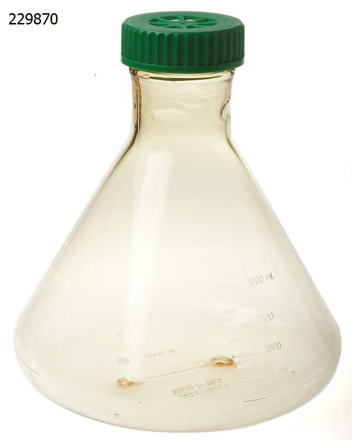 Erlenmeyer/Fernbach Flasks with Vented Caps