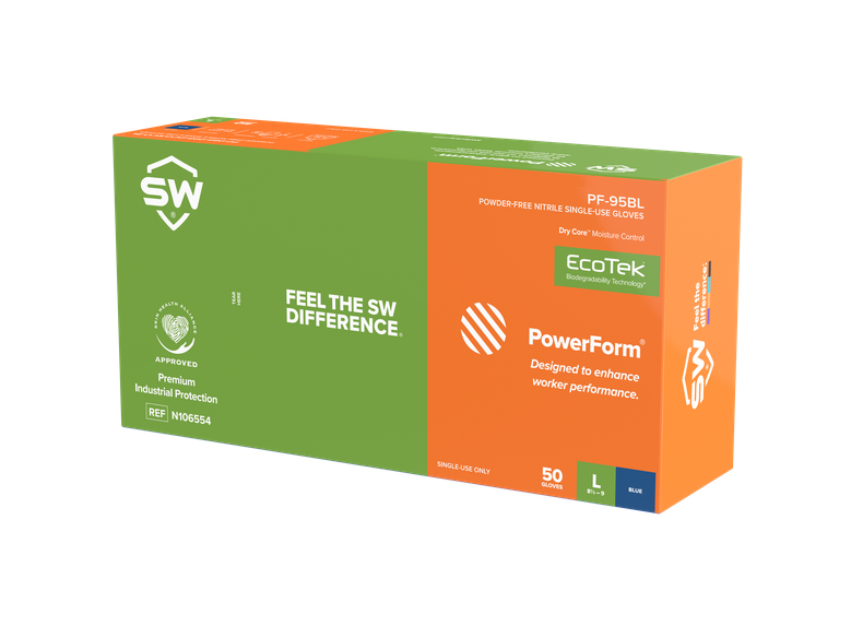 Nitrile Exam Gloves, Dry Core