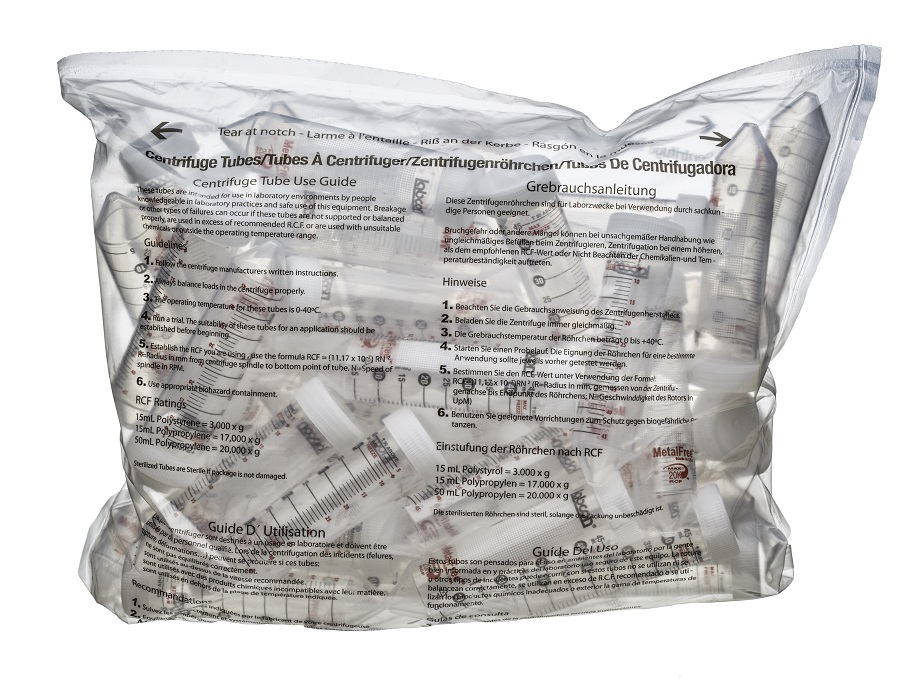 Labcon Metal Free 15 and 50 mL Centrifuge Tubes