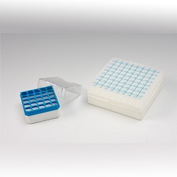Argos Technologies PolarSafe Cardboard Freezer Box, 5-1/4 x 5-1/4 x 1, with 196-Place Divider for PCR Tubes | Cole-Parmer