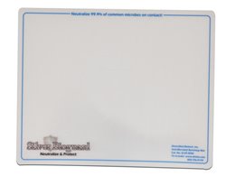 Lab Mat, Silicone Bench Protector, Blue/White, 1/Ea.