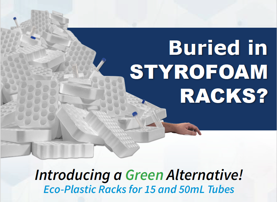 New! 15mL PP Centrifuge Tubes Eco-Plastic Racks