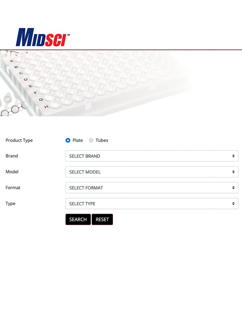 PR1MA™ Plates and Tubes Selection Tool