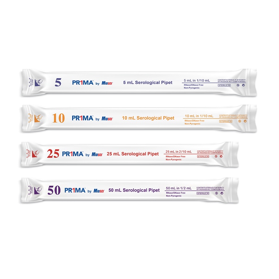 PR1MA™ Sterile Serological Pipets, Individually Wrapped